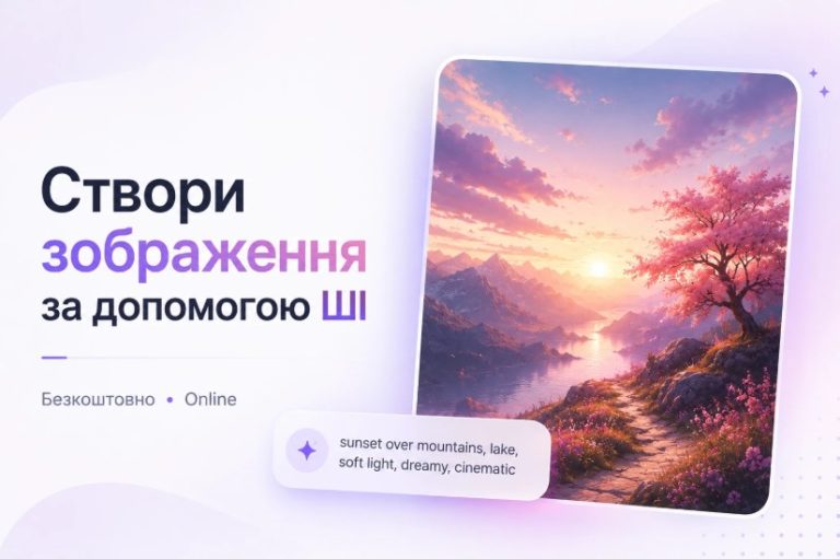 Як створити зображення за допомогою ШІ безкоштовно – Генератор онлайн